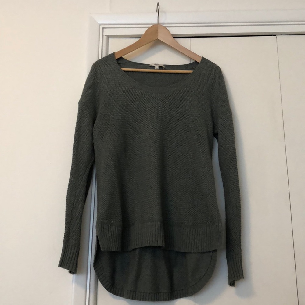 Madewell Size Small Green Knit Sweater